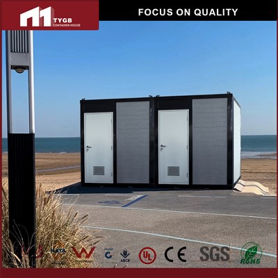 שירותים ניידים מפלדה Readymade עם חדר אמבטיה